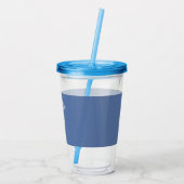 プライド・ダシュントパーソナライズされた・オン・ブルー アクリルタンブラー (裏面)