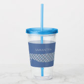 プライド・ダシュントパーソナライズされた・オン・ブルー アクリルタンブラー (正面)