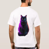 プライド ネオン 猫 Tシャツ (裏面)