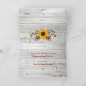 プライド·ヒマ素朴ワリー·ファミリー写真クリスマス カード (内部)