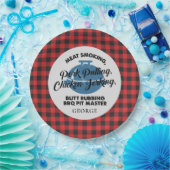 プライド・ファーザーズ素朴・デイBBQパパパーソナライズされた ペーパープレート (パーティー)