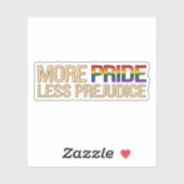 プライド・マンス LGBTQ+ アイデンティティを祝おう More Pride Less Preju シール (シート)