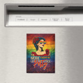 プライド・マンス LGBTQ+ アイデンティティを祝おう More Pride Less Preju マグネット (インサイチュ (食洗機))