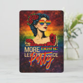 プライド・マンス LGBTQ+ アイデンティティを祝おう More Pride Less Preju 招待状 (スタンド正面)