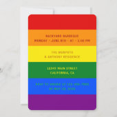 プライド・マンス LGBTQ+ アイデンティティを祝おう More Pride Less Preju 招待状 (裏面)