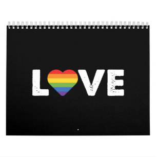 プライド・ラブ・イズ・ラブ・ゲイ・エクイティ・レインボー・LGBTQ カレンダー