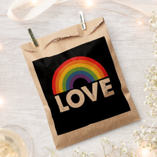プライド・ラブ・イズ・ラブ・ゲイ・エクオリティ・レインボー・LGBTQ フェイバーバッグ