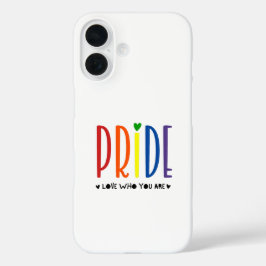 プライド・ラブ・自分らしく レインボー LGBTQ iPhone 16ケース