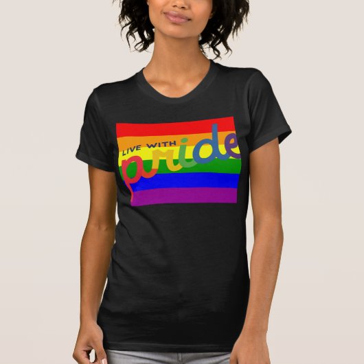プライド レインボーフラグ Tシャツ (正面)