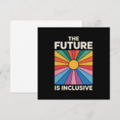 プライド レインボー 未来は包摂的なLGBTQ+ 招待状 (正面/裏面)