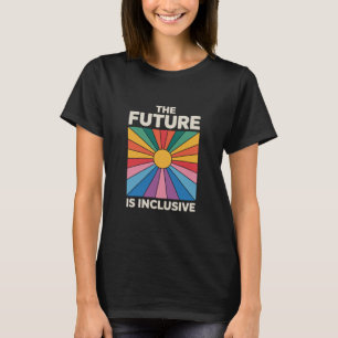 プライド レインボー 未来は包摂的 LGBTQ Tシャツ