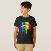 プライド レズビアン ゲイ リップ - LGBTQ _1 Tシャツ (正面フル)