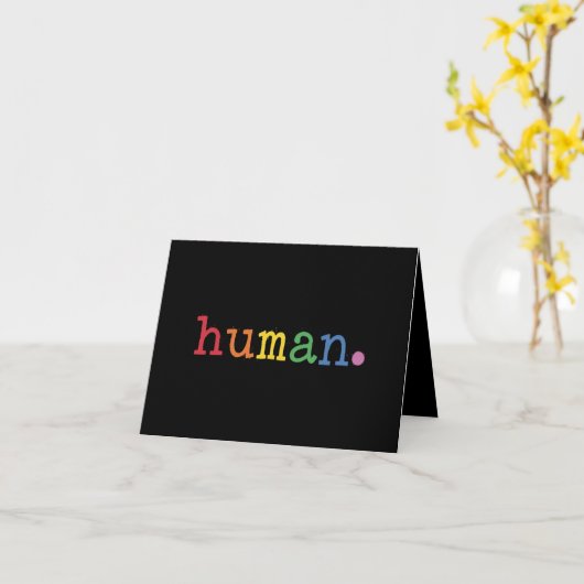 プライド 人権 LGBT レインボー LGBTQ 平等 カード (黄色い花)