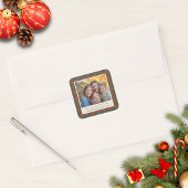 プライド/伝統的タータンチェックホリデー写真シール スクエアシール