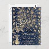 プライド&偏見ピーコックカバーハガキ ポストカード (正面/裏面)