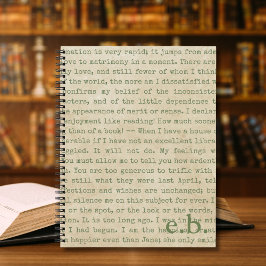 プライド・偏見引用文ノートパーソナライズされた ノートブック