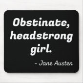 プライド·偏見引用文II マウスパッド (正面)