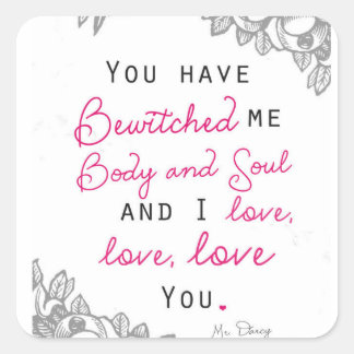 プライド&偏見 – ダーシーさん スクエアシール