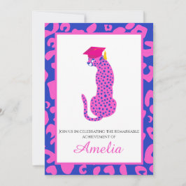 プライド!卒業ピンク招待状 招待状