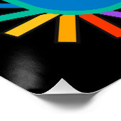 プライド – 愛が勝利。ゲイレインボーlgbtq ポスター (コーナー)