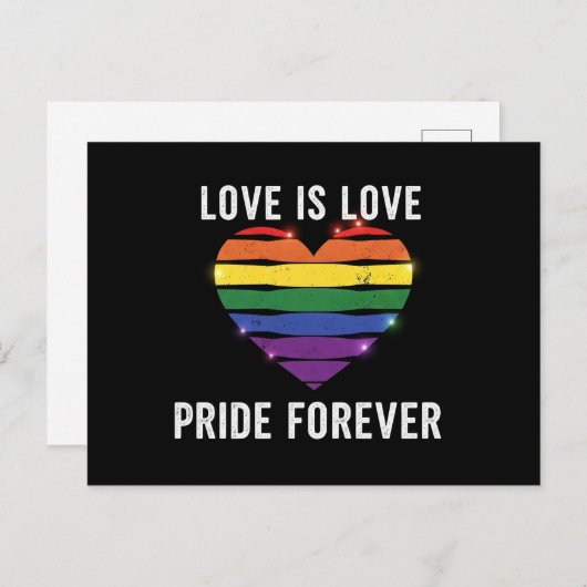 「プライド – 愛は愛」 ポストカード (正面/裏面)
