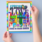 プライド |愛を広げて憎まない チラシ (手)