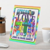 プライド |愛を広げて憎まない 台座サイン (インサイチュ)