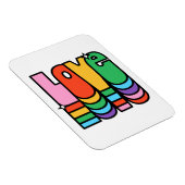 プライド – 愛レインボーカラー。愛は愛。 マグネット (右側)