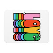 プライド – 愛レインボーカラー。愛は愛。 マグネット (横)