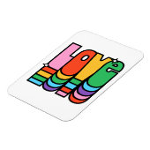 プライド – 愛レインボーカラー。愛は愛。 マグネット (左側)