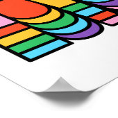 プライド – 愛レインボーカラー。愛は愛。マグネ ポスター (角)