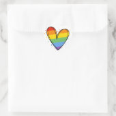 プライド 愛 ハート ゲイ レインボー LGBTQ ハートシール (バッグ)