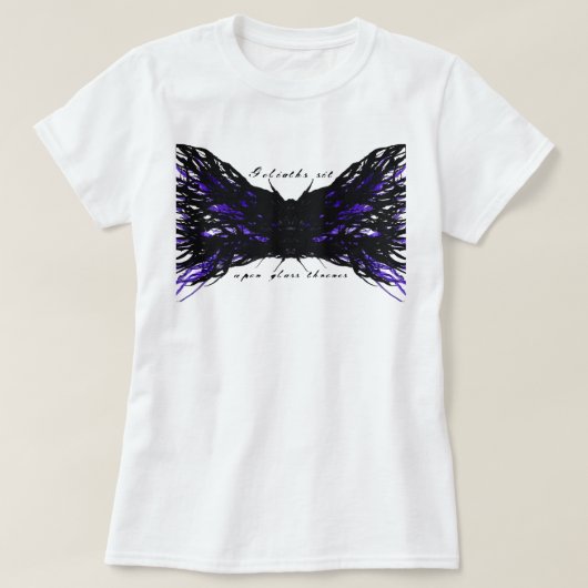 プライド 抽象的七つの大罪 アルコールインクアート Tシャツ (デザイン正面)