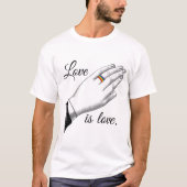 プライド 結婚指輪 愛 -.png tシャツ (正面)