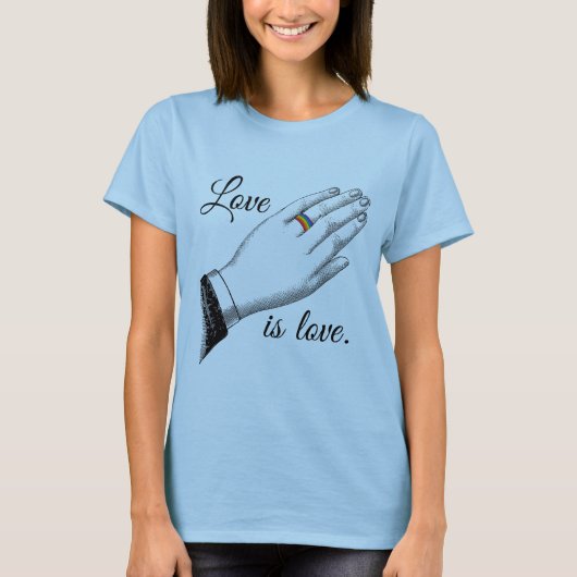 プライド 結婚指輪 愛 -.png tシャツ (正面)