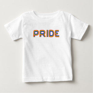 プライド 虹の文字 ベビーTシャツ