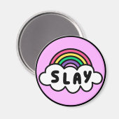 プライド – 雲と虹の色。 マグネット (正面/裏面)