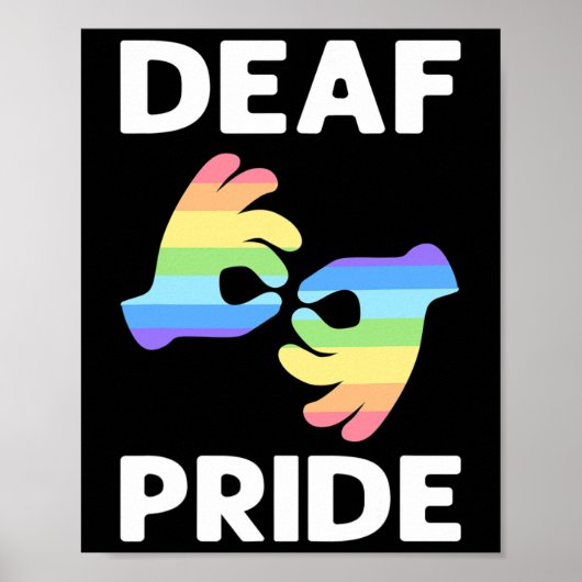 プライド。Asl認識度ハンドサイン言語ろうプライド ポスター (正面)