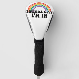 プライド LGBT サウンド ゲイ 私はゲイ レインボー ゴルフヘッドカバー