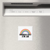 プライド LGBT サウンド ゲイ 私はゲイ レインボー マグネット (インサイチュ (食洗機))
