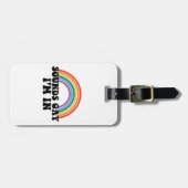 プライド LGBT サウンド ゲイ 私はゲイ レインボー ラゲッジタグ (正面横)