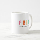 プライド | LGBTQゲイモダン虹 コーヒーマグカップ (正面右)