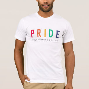 プライド LGBTQゲイモダン虹 Tシャツ
