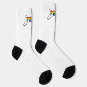 プライド LGBTQ レインボーフラッグ ソックス (右)
