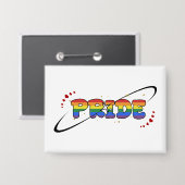 プライド LGBTQ レインボーフラッグ バッジ (正面/裏面)