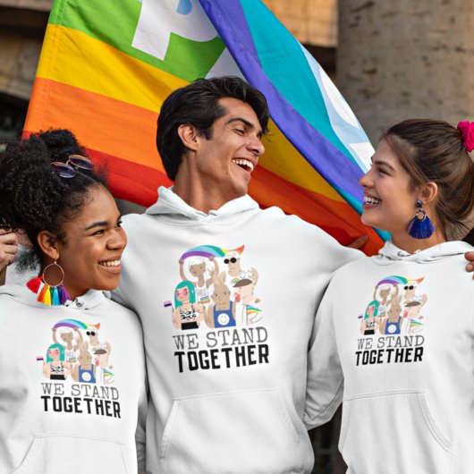 プライド LGBTQ 人々との団結 パーカ