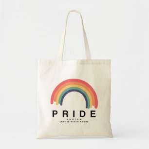 プライド LGBTQ 右揃え トートバッグ