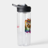 プライド | LGBTQIA +人とフラグパーソナライズされた ウォーターボトル (右面)