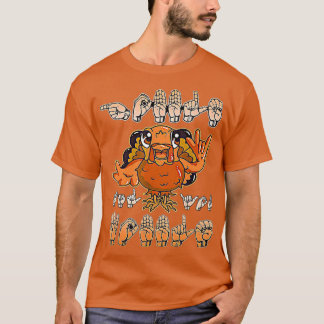プライドASLトルコ感謝言語手記C Tシャツ