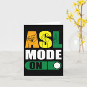 プライドAslモードの誇りを持った手書き言語 カード (黄色い花)